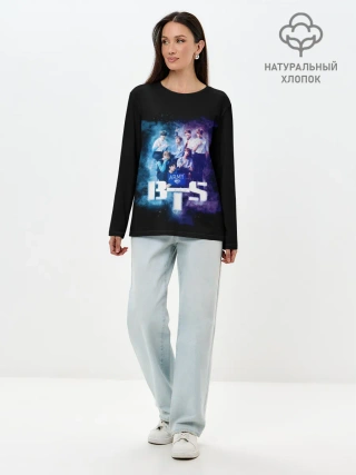 Лонгслив женский. Хлопок / BTS