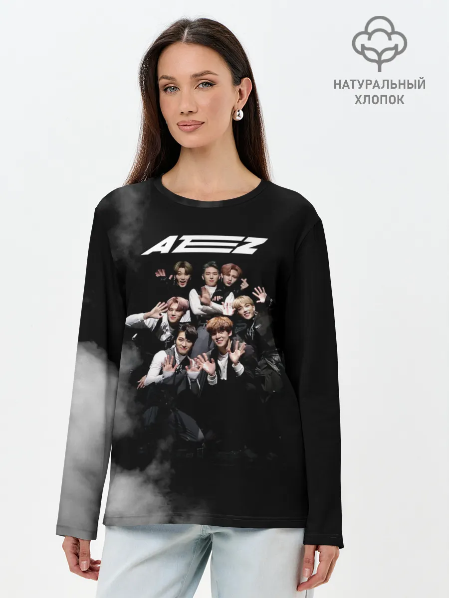Лонгслив женский. Хлопок / Ateez
