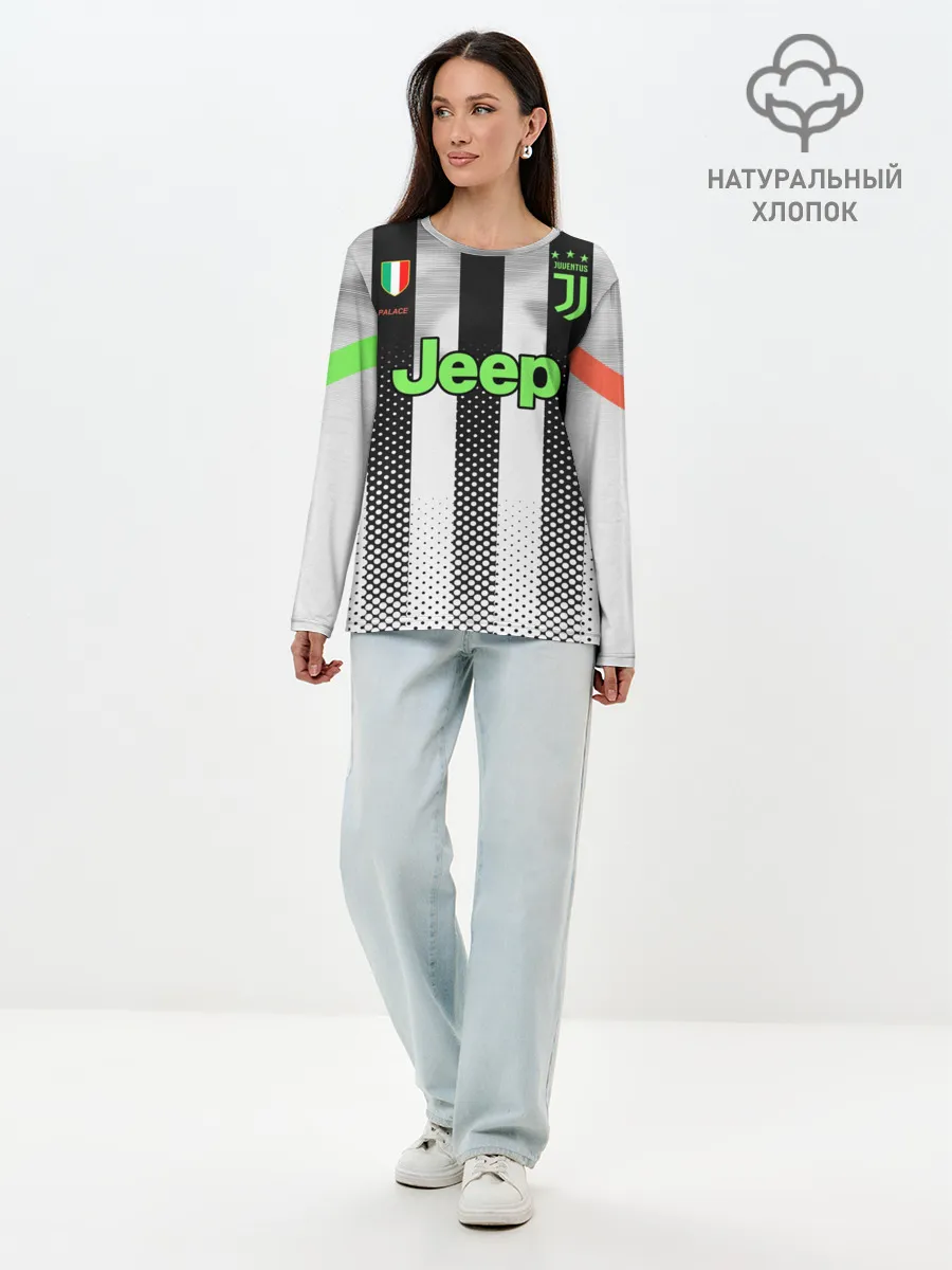 Лонгслив женский. Хлопок / Ronaldo 19-20 Palace edition