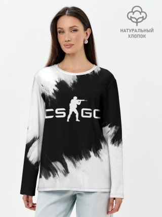 Лонгслив женский. Хлопок / CS:GO BW