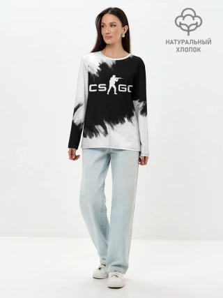 Лонгслив женский. Хлопок / CS:GO BW