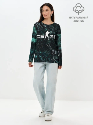 Лонгслив женский. Хлопок / CS GO