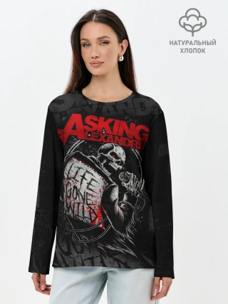 Лонгслив женский. Хлопок / Asking Alexandria