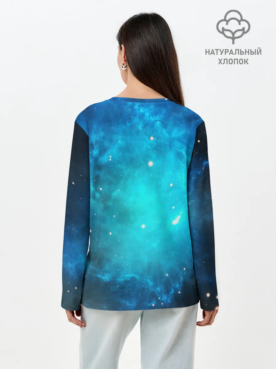 Лонгслив женский. Хлопок / ЗВЕЗДЫ