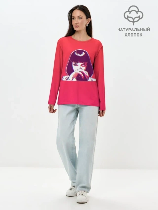 Лонгслив женский. Хлопок / MIA GLITCH Gradient