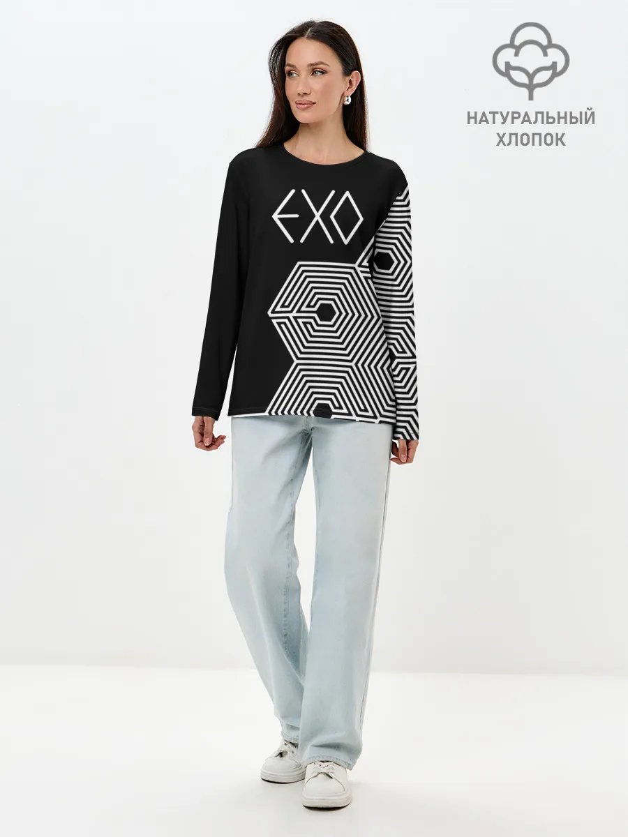 Лонгслив женский. Хлопок / EXO