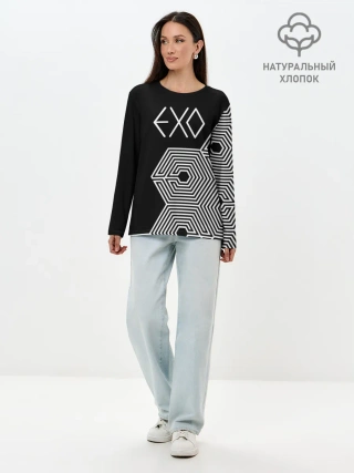 Лонгслив женский. Хлопок / EXO