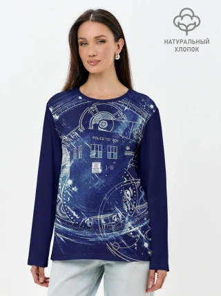 Лонгслив женский. Хлопок / DOCTOR WHO | ДОКТОР КТО