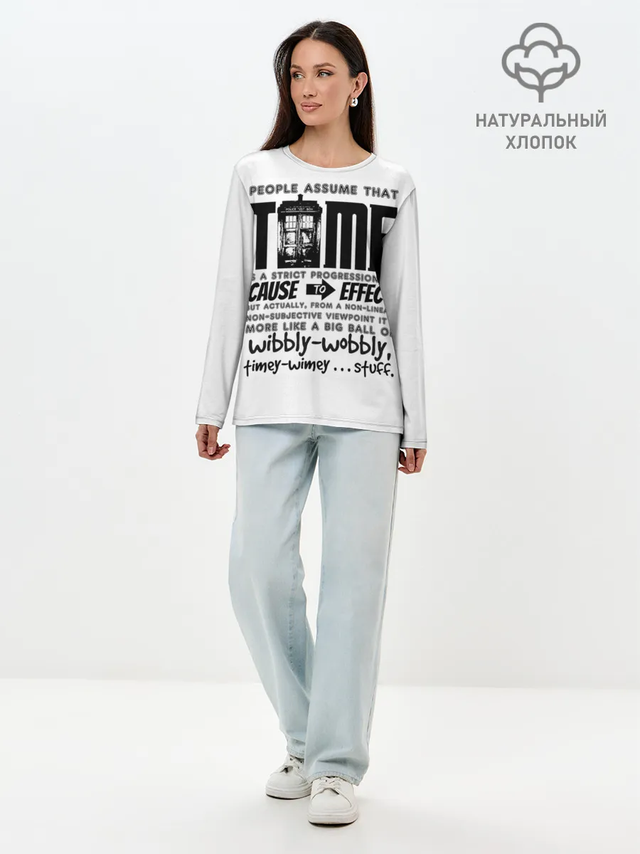 Лонгслив женский. Хлопок / Doctor Who