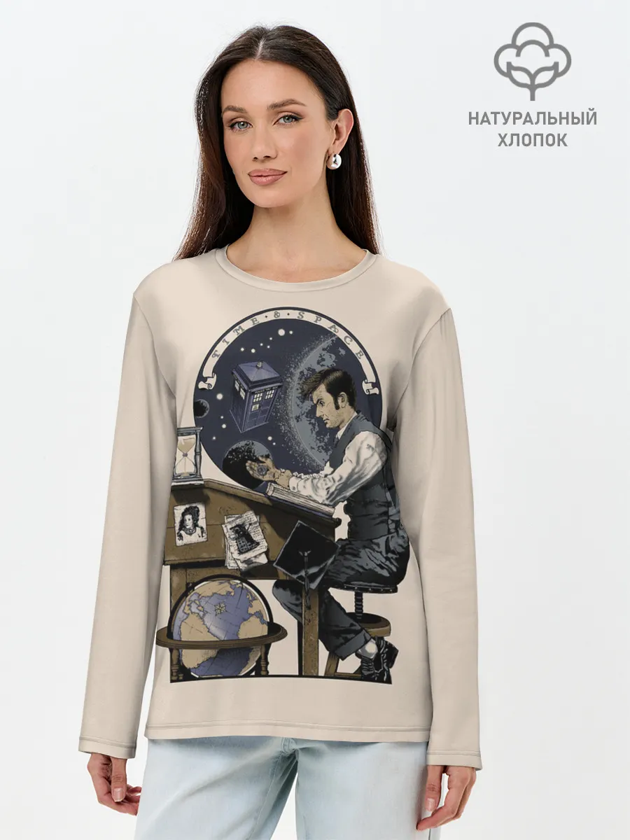 Лонгслив женский. Хлопок / Doctor Who