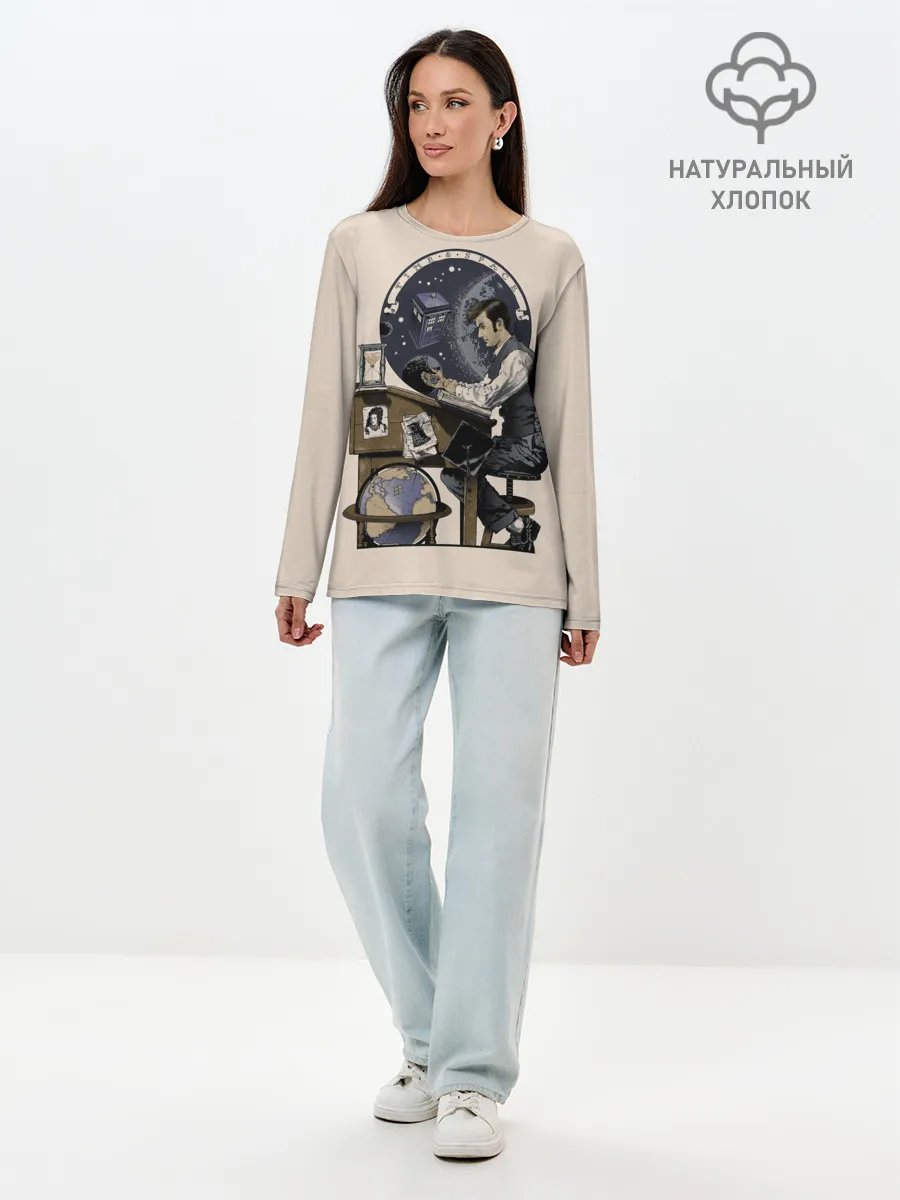 Лонгслив женский. Хлопок / Doctor Who