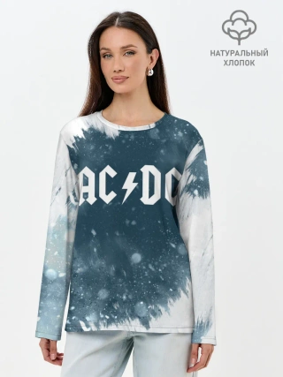 Лонгслив женский. Хлопок / AC/DC