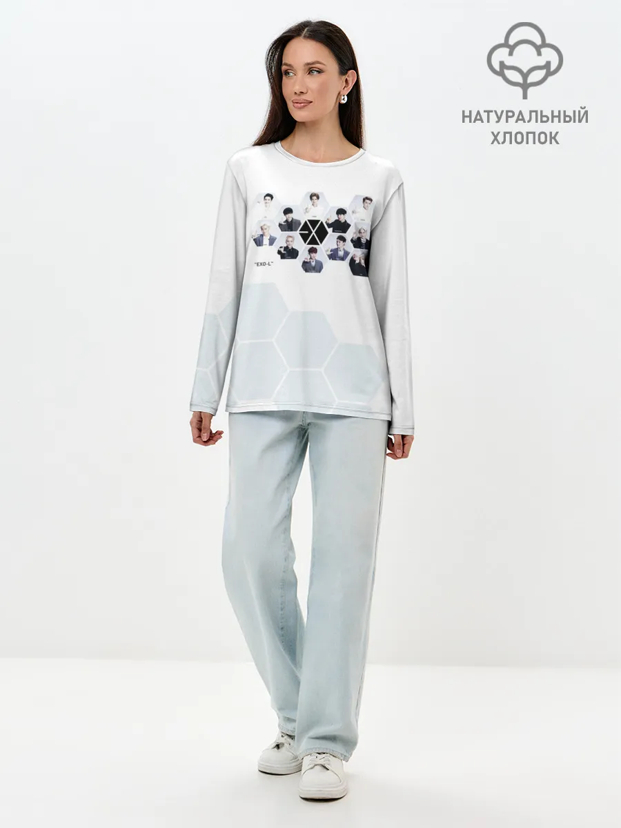 Лонгслив женский. Хлопок / EXO