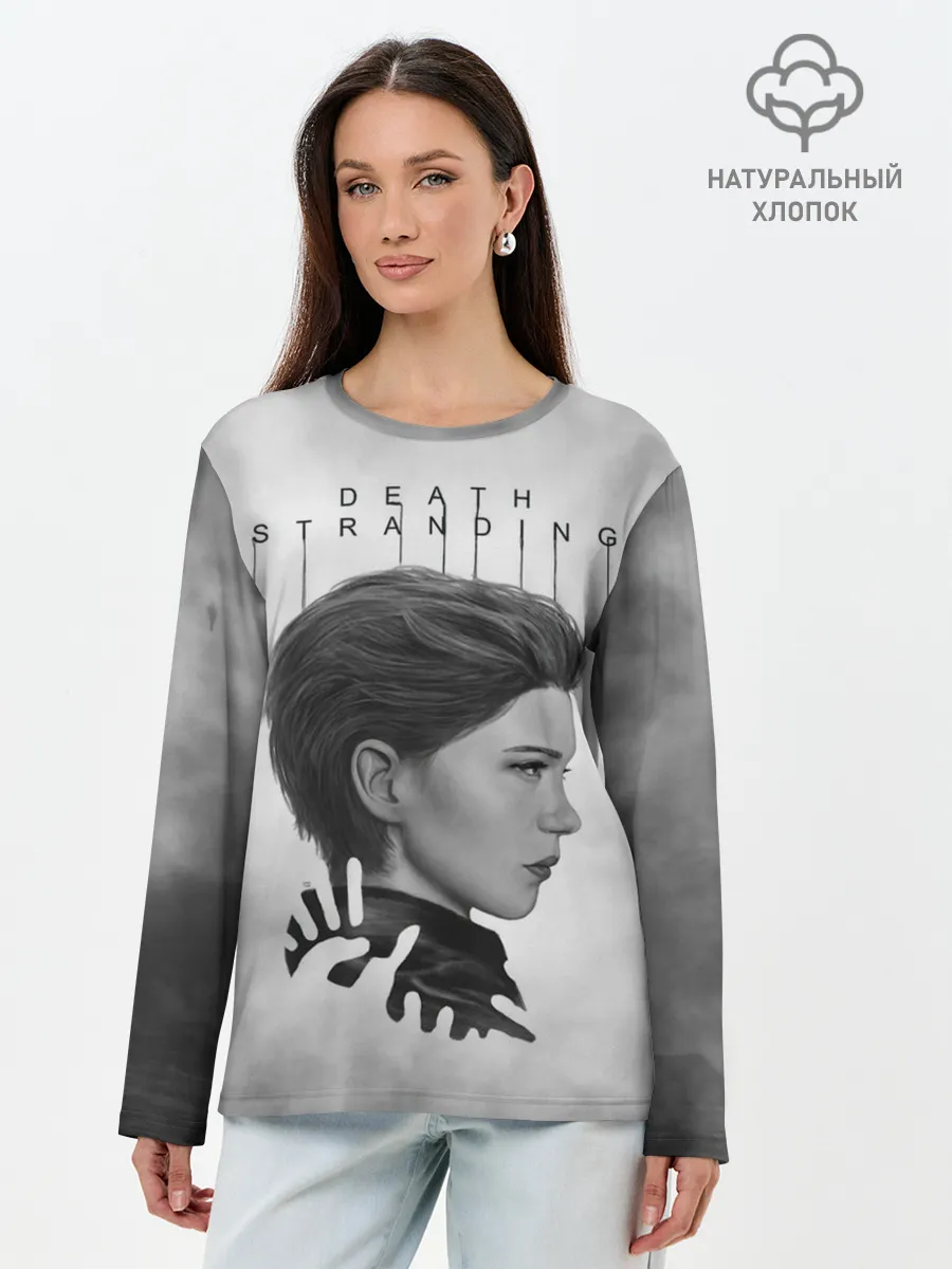 Лонгслив женский. Хлопок / Death Stranding