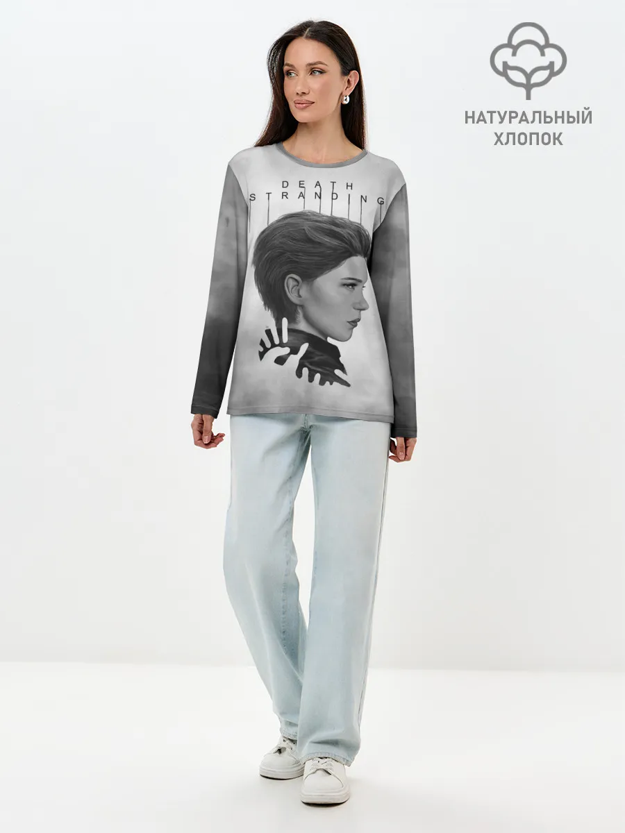 Лонгслив женский. Хлопок / Death Stranding
