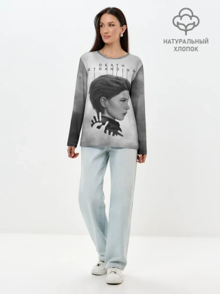 Лонгслив женский. Хлопок / Death Stranding