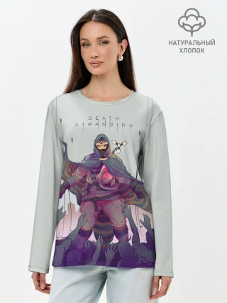 Лонгслив женский. Хлопок / Death Stranding