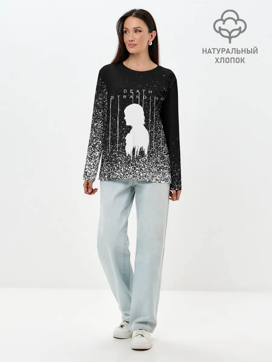 Лонгслив женский. Хлопок / DEATH STRANDING
