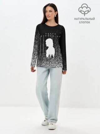 Лонгслив женский. Хлопок / DEATH STRANDING