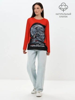 Лонгслив женский. Хлопок / The Terminator
