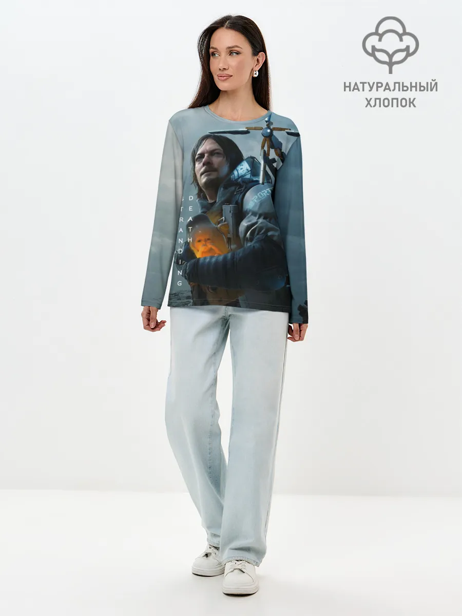 Лонгслив женский. Хлопок / Death Stranding