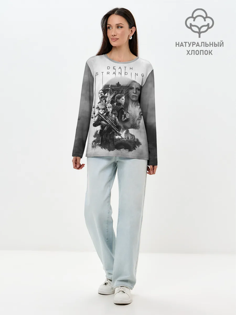 Лонгслив женский. Хлопок / Death Stranding