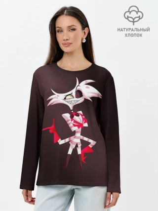 Лонгслив женский. Хлопок / Hazbin Hotel