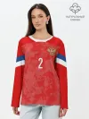 Лонгслив женский. Хлопок / Fernandes home EURO 2020