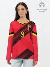 Лонгслив женский. Хлопок / Lukaku home EURO 2020