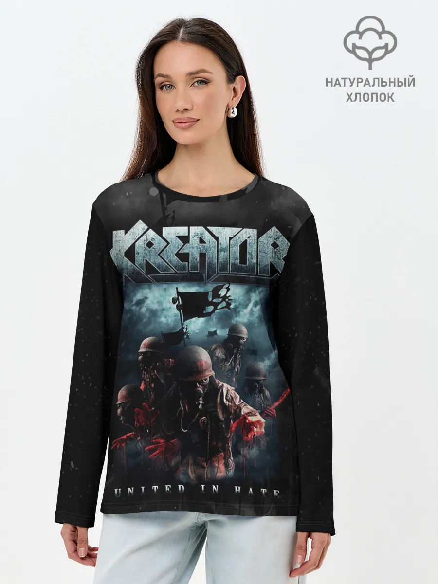 Лонгслив женский. Хлопок / Kreator