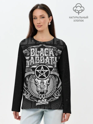 Лонгслив женский. Хлопок / Black Sabbath
