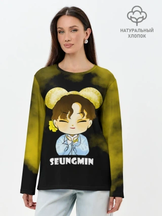 Лонгслив женский. Хлопок / Seungmin