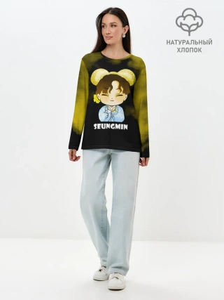 Лонгслив женский. Хлопок / Seungmin
