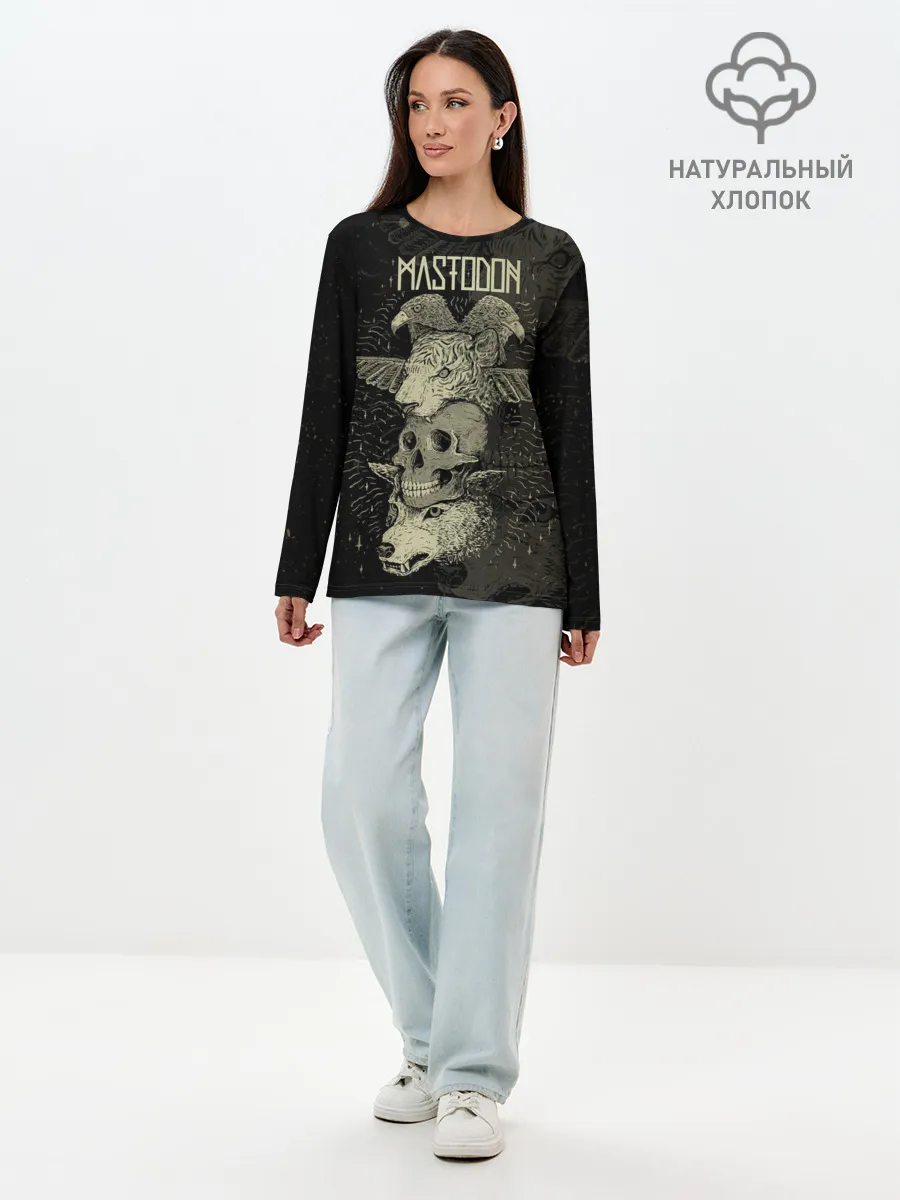 Лонгслив женский. Хлопок / Mastodon