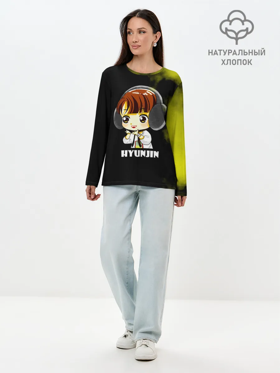 Лонгслив женский. Хлопок / Hyunjin