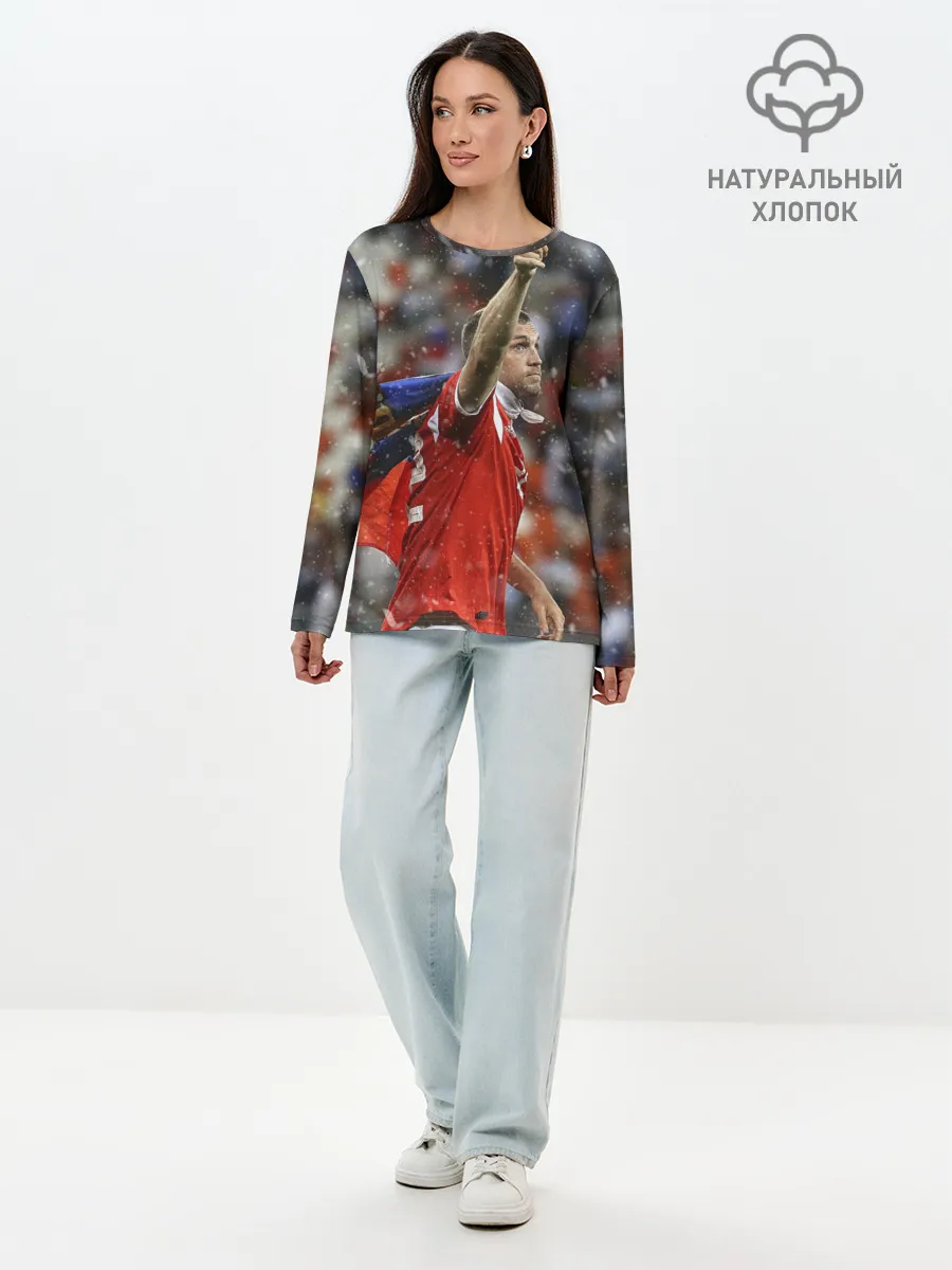 Лонгслив женский. Хлопок / Артем Дзюба