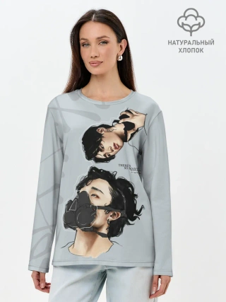Лонгслив женский. Хлопок / Stray Kids