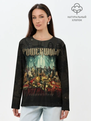 Лонгслив женский. Хлопок / Powerwolf