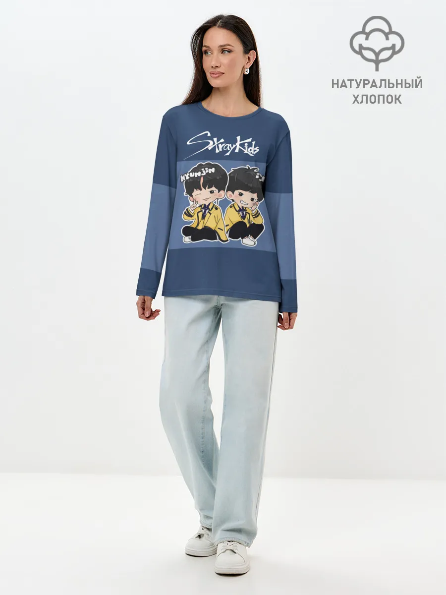 Лонгслив женский. Хлопок / Stray Kids