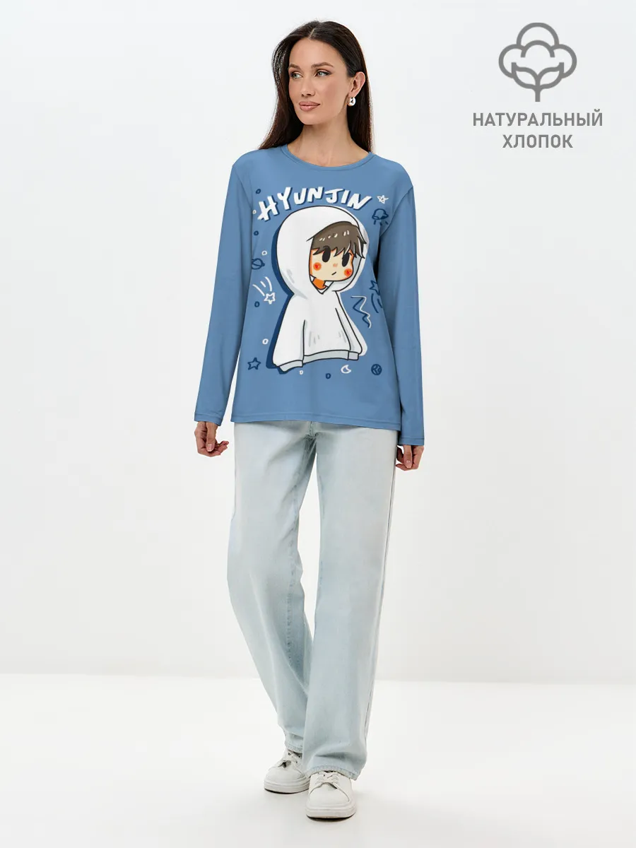 Лонгслив женский. Хлопок / Hyunjin