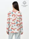 Лонгслив женский. Хлопок / Fox Pattern