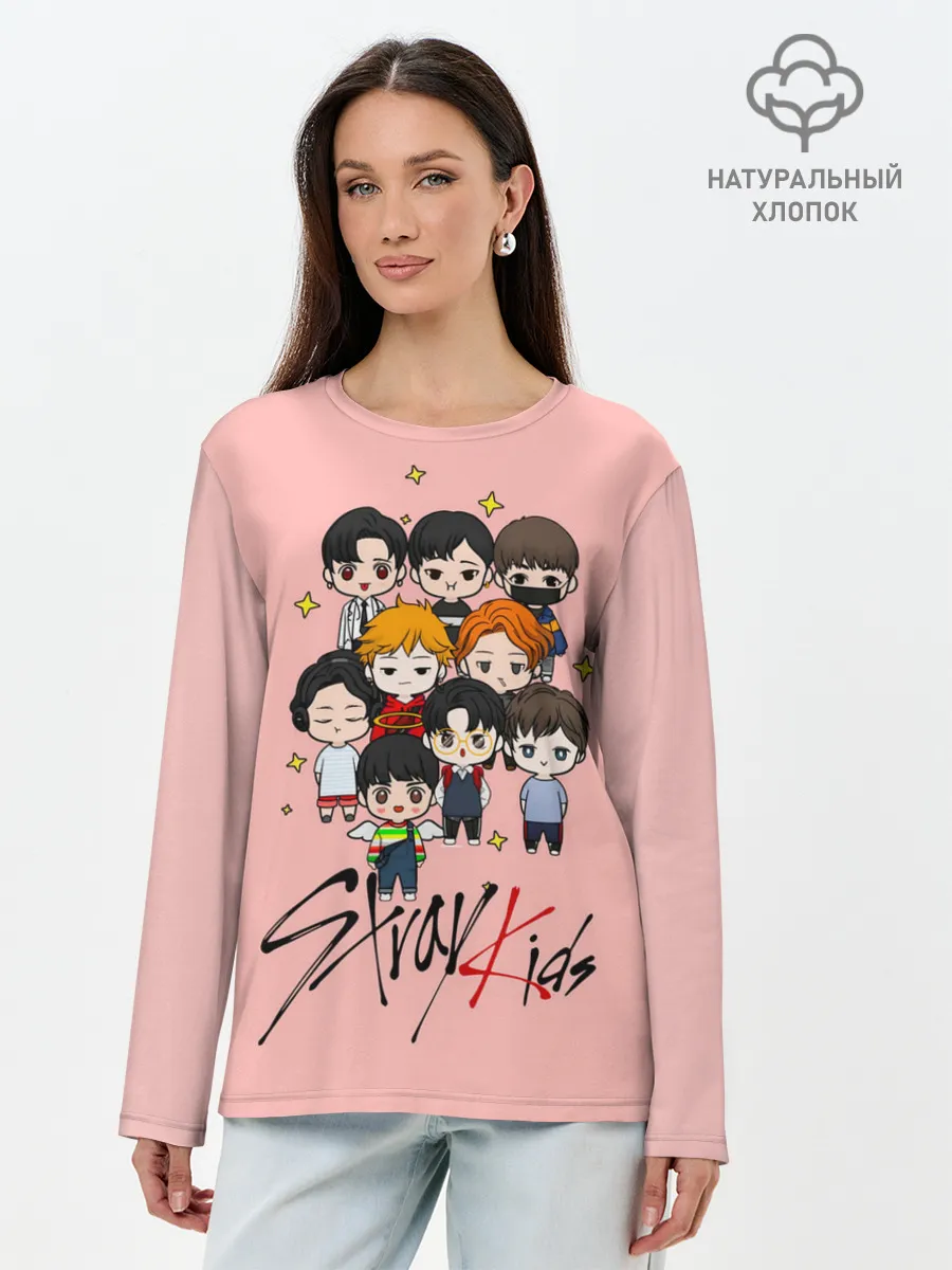 Лонгслив женский. Хлопок / Stray Kids