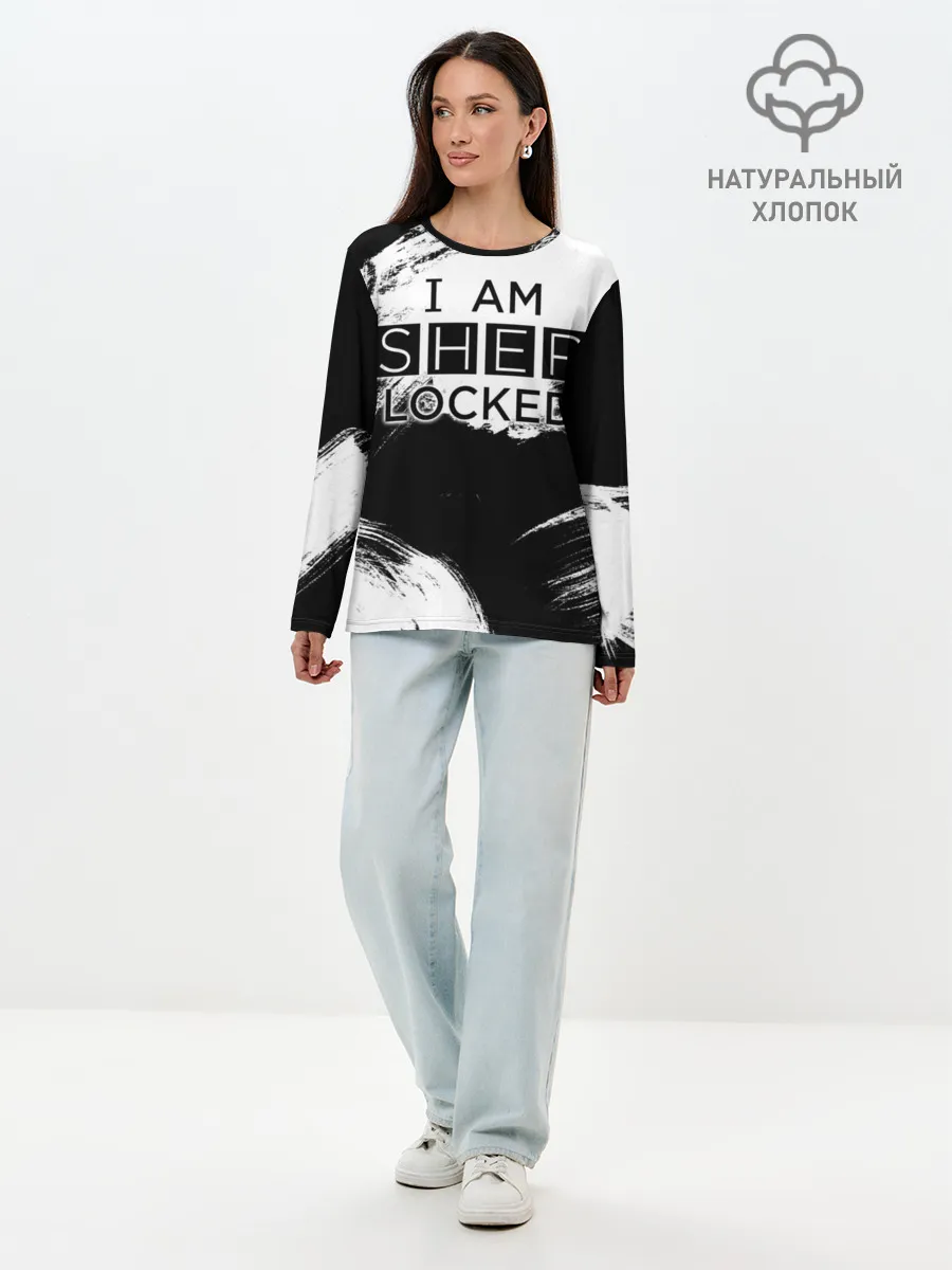 Лонгслив женский. Хлопок / Sherlock