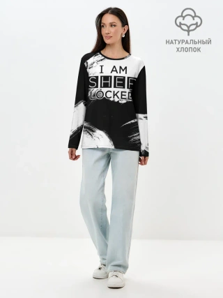 Лонгслив женский. Хлопок / Sherlock