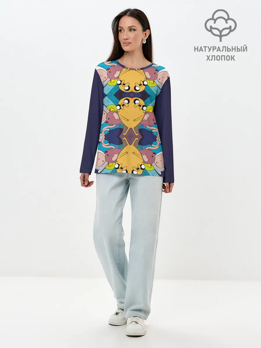 Лонгслив женский. Хлопок / Время Приключений