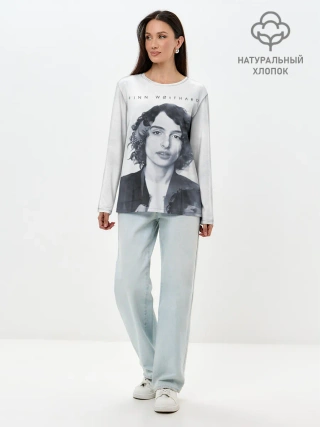 Лонгслив женский. Хлопок / Финн Вулфард