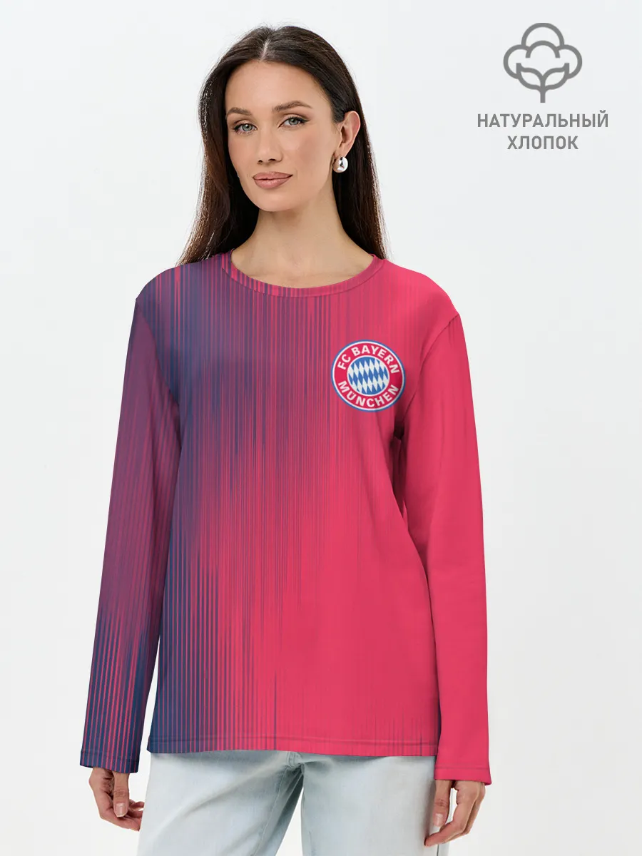 Лонгслив женский. Хлопок / FC Bayern Munchen