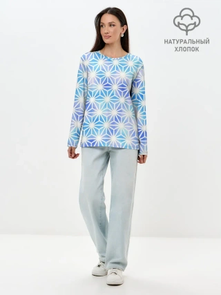 Лонгслив женский. Хлопок / Яркий