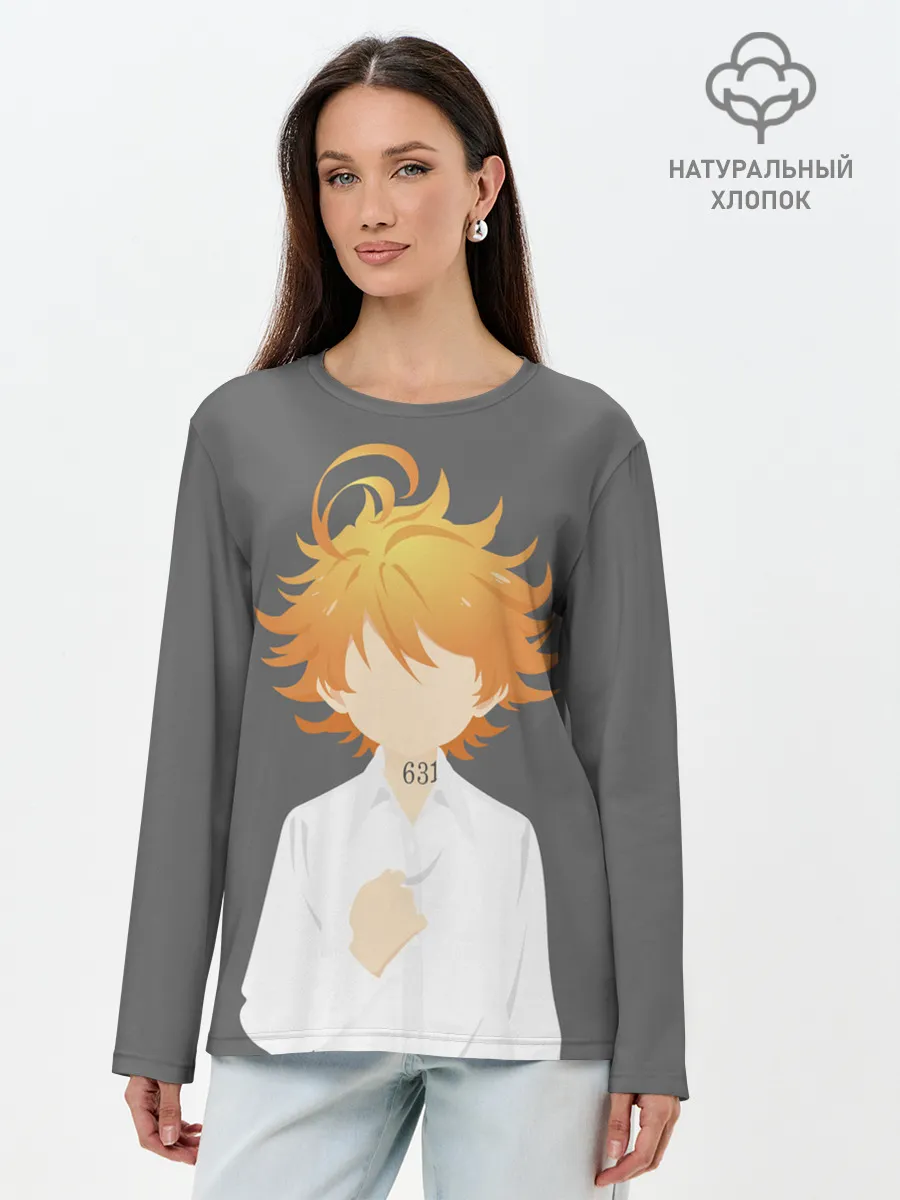 Лонгслив женский. Хлопок / Эмма неверленд