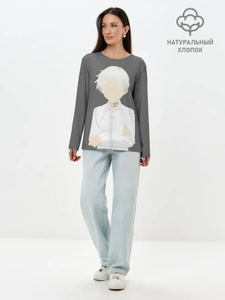 Лонгслив женский. Хлопок / Норман